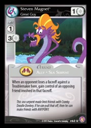 Size: 360x503 | Tagged: safe, steven magnet, sea serpent, slice of life (episode), absolute discord, card, ccg, enterplay