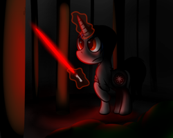 Size: 1000x800 | Tagged: safe, artist:flamethegamer, oc, oc only, lightsaber, solo, star wars