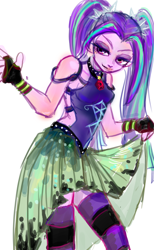 Size: 800x1300 | Tagged: safe, artist:han_hyui, aria blaze, equestria girls, rainbow rocks, clothes, dress, solo