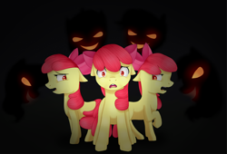 Size: 1760x1200 | Tagged: safe, artist:seleneat, apple bloom, bloom and gloom, shadow bloom, solo