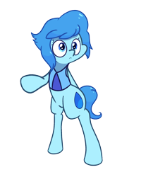 Size: 1280x1477 | Tagged: safe, artist:turtlefarminguy, pony, bipedal, lapis lazuli (steven universe), ponified, simple background, solo, steven universe, transparent background