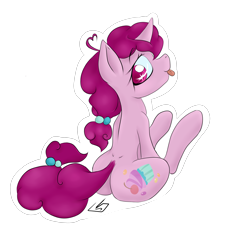 Size: 3000x3000 | Tagged: safe, artist:billysan727, sugar belle, the cutie map, simple background, solo, tongue out, transparent background