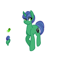 Size: 1300x1300 | Tagged: safe, artist:hippykat13, oc, oc only, pony, unicorn, raised eyebrow, raised hoof, request, solo