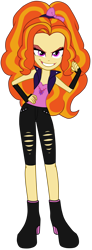 Size: 1288x3493 | Tagged: safe, artist:namygaga, oc, oc only, oc:gleam daze, equestria girls, grin, simple background, transparent background, vector