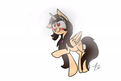 Size: 3000x2000 | Tagged: safe, artist:lynchristina, oc, oc only, oc:spring beauty, alicorn, pony, alicorn oc, blushing