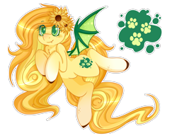 Size: 3841x3000 | Tagged: safe, artist:ruef, oc, oc only, bat pony, pony, high res, sunflower