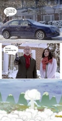 Size: 690x1345 | Tagged: safe, edit, screencap, human, tanks for the memories, comic, crossover, farmers insurance, irl, irl human, j.k. simmons, live action, photo, winter nuke