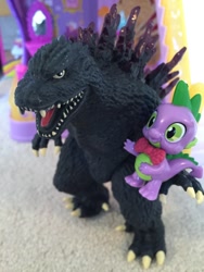 Size: 960x1280 | Tagged: safe, spike, kaiju, bandai creations, godzilla, godzilla (series), irl, photo, toy