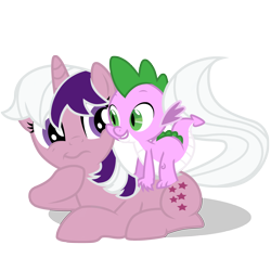 Size: 3000x3000 | Tagged: safe, artist:symphonyhope, spike, twilight, dragon, g1, g1 to g4, generation leap