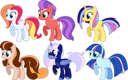 Size: 3205x2000 | Tagged: safe, artist:colossalstinker, oc, oc only, alicorn, earth pony, pegasus, pony, unicorn, alicorn oc