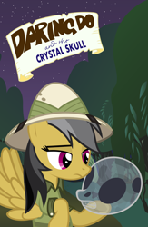 Size: 1458x2236 | Tagged: safe, artist:zacatron94, daring do, crystal skull, indiana jones, indiana jones and the kingdom of the crystal skull, parody, solo