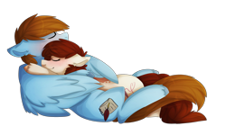 Size: 3193x1921 | Tagged: safe, artist:oddends, oc, oc only, oc:charlie, oc:sorren, earth pony, pegasus, pony, charren, couple, cuddling, cute, cutie mark, hug, snuggling, winghug, wings