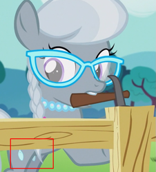 Size: 587x650 | Tagged: safe, screencap, silver spoon, pony, crusaders of the lost mark, alternative cutie mark placement, animation error, cutie mark, inner thigh cutie mark