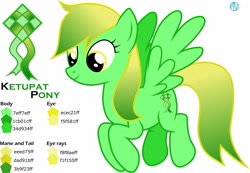 Size: 2966x2048 | Tagged: safe, artist:arifproject, oc, oc only, oc:ketupat pony, pony, reference sheet