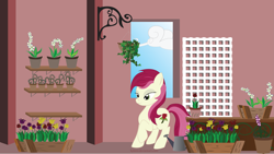 Size: 11835x6657 | Tagged: safe, artist:kylami, roseluck, absurd resolution, flower, flowershop