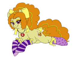 Size: 1097x829 | Tagged: safe, artist:catlover1672, adagio dazzle, clothes, cute, looking at you, ponified, smiling, socks, solo