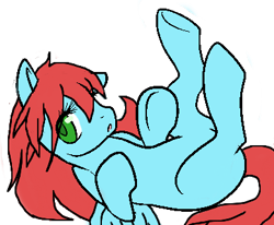 Size: 390x322 | Tagged: safe, artist:crispycreme, artist:steelsoul, oc, oc only, oc:ruby soul, pegasus, pony, base used, blank flank, female, mare