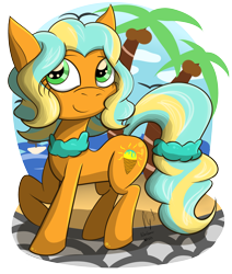 Size: 3566x4200 | Tagged: safe, artist:feline-gamer, oc, oc only, oc:tropical chill, earth pony, pony, solo