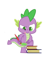 Size: 888x1031 | Tagged: safe, artist:sycotei-b, spike, dragon, drawing, paint, paintbrush, simple background, solo, transparent background, vector