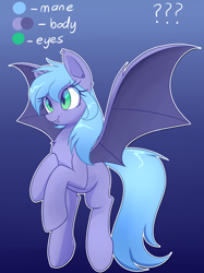 Size: 1280x1707 | Tagged: safe, artist:acersiii, oc, oc only, bat pony, pony, solo