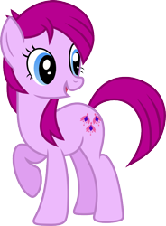 Size: 690x939 | Tagged: safe, artist:jaybugjimmies, fuchsia blush, earth pony, pony, background human, cutie mark, equestria girls ponified, ponified, simple background, solo, transparent background, vector