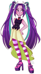 Size: 526x944 | Tagged: safe, artist:ame-baki, artist:looji, aria blaze, equestria girls, rainbow rocks, clothes, dress, solo