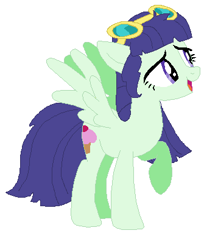 Size: 335x411 | Tagged: safe, artist:babypaste, blueberry cake, equestria girls, equestria girls ponified, ponified, solo
