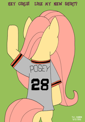 Size: 1280x1829 | Tagged: safe, artist:toonboy92484, posey, g1, ask, ask posey, baseball, buster posey, clothes, mlb, san francisco giants, shirt, solo, tumblr