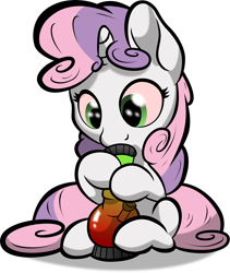 Size: 1916x2265 | Tagged: safe, artist:bobdude0, artist:jerick, sweetie belle, bong, dank sweetie, drugs, high, marijuana, solo