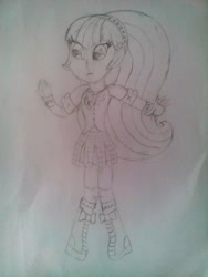 Size: 1200x1600 | Tagged: safe, artist:serennarae, oc, oc only, equestria girls, clothes, equestria girls-ified, sketch, skirt, solo, traditional art