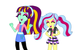 Size: 1008x650 | Tagged: safe, artist:serennarae, oc, oc only, oc:sparkling symphony, oc:treble clef, equestria girls, equestria girls-ified