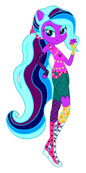 Size: 1694x3404 | Tagged: safe, artist:serennarae, oc, oc only, equestria girls, equestria girls-ified, fishnet stockings, solo