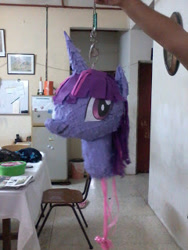 Size: 240x320 | Tagged: safe, twilight sparkle, irl, kill me, photo, piñata