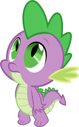 Size: 6000x9535 | Tagged: safe, artist:eipred, spike, dragon, absurd resolution, looking up, simple background, solo, transparent background, vector