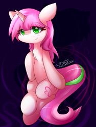 Size: 2700x3600 | Tagged: safe, artist:dshou, oc, oc only, oc:astral flow, pony, unicorn, chest fluff, colored pupils, female, hoof on chest, looking at you, magic, magic circle, mare, solo