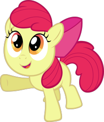 Size: 5102x6000 | Tagged: safe, artist:slb94, apple bloom, the super speedy cider squeezy 6000, absurd resolution, adorabloom, cute, simple background, solo, transparent background, vector