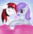 Size: 1024x1040 | Tagged: safe, artist:thechrispony, oc, oc only, oc:blackjack, oc:morning glory (project horizons), pony, unicorn, fallout equestria, fallout equestria: project horizons, couple, cuddling, cute, female, gloryjack, heart, lesbian, oc x oc, shipping, sleeping, snuggling, traditional art