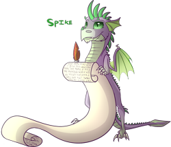 Size: 1280x1096 | Tagged: safe, artist:thepoisonjackal, spike, dragon, old english, quill, runes, scroll, simple background, solo, transparent background, winged spike