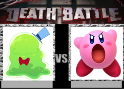 Size: 900x644 | Tagged: safe, smooze, death battle, exploitable meme, kirby, meme