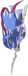 Size: 1200x3167 | Tagged: safe, artist:fethur, pegasus, pony, armor, crossover, dragoon, final fantasy, final fantasy iv, kain highwind, ponified, solo