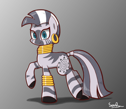 Size: 2200x1900 | Tagged: safe, artist:sheandog, derpibooru import, zecora, zebra, solo