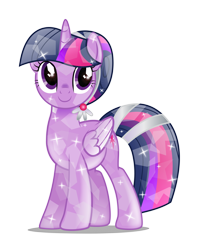 Size: 3154x3958 | Tagged: safe, artist:infinitewarlock, twilight sparkle, twilight sparkle (alicorn), alicorn, crystal twilight, crystallized, race swap, simple background, solo, transparent background, vector