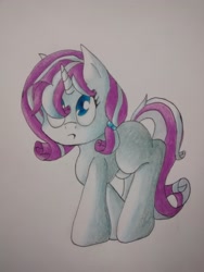 Size: 1944x2592 | Tagged: safe, artist:acespade777, cute, filly, original art, traditional art