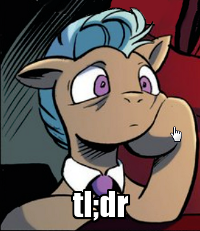 Size: 200x231 | Tagged: safe, artist:andypriceart, edit, idw, 8-bit (character), spoiler:comic, spoiler:comicfiendshipismagic5, cursor, image macro, meme, reaction image, tl;dr