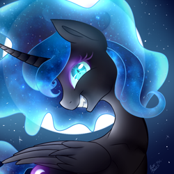 Size: 800x800 | Tagged: safe, artist:peaceouttopizza23, derpibooru import, nightmare moon, moon, solo