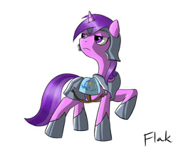 Size: 944x800 | Tagged: safe, artist:flak--k, amethyst star, sparkler, armor, solo