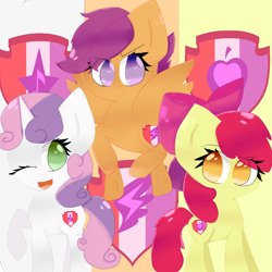 Size: 3009x3009 | Tagged: safe, artist:katherinebrazil58, apple bloom, scootaloo, sweetie belle, crusaders of the lost mark, cutie mark, cutie mark crusaders, the cmc's cutie marks