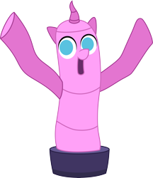 Size: 8000x9268 | Tagged: safe, artist:fercho262, the one where pinkie pie knows, absurd resolution, airdancer, open mouth, simple background, solo, transparent background, vector, wacky waving inflatable tube pony