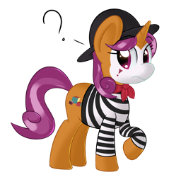 Size: 1280x1337 | Tagged: safe, artist:sykobelle, quiet gestures, princess spike (episode), mime, simple background, solo, transparent background