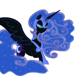 Size: 1897x1937 | Tagged: safe, artist:reina-del-caos, nightmare moon, simple background, solo, transparent background